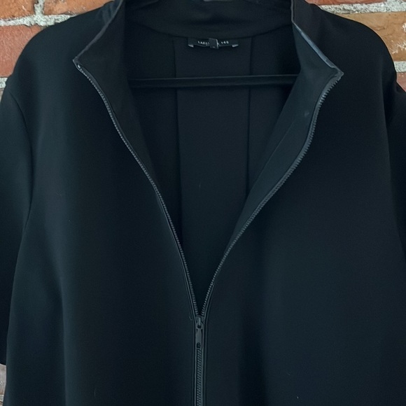 Lafayette 148 New York black short-sleeved collarless jacket, size XXL/US 24 - Picture 6 of 8